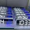 Sveglia digitale ricaricabile Doppio allarme LED attivato dal suono Orologio da tavolo musicale con temperatura snooze per l'arredamento del soggiorno