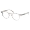 Quadros de óculos de marca Round Myopia Glasses Retro Reading Frames Homens Mulheres verdadeiras Eyewear de moldura óptica de renascimento vintage