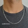 Ketten 2021 Mode Paperclip Kette Halskette Männer einfach 45-60cm Edelstahl Link für Schmuck Geschenk