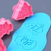 Pinkware Bakeware Cookie Partce Cutte Biscuit Forfls Form Form 3D Plunger Rutter DIY Выпечки Инструменты Презервислом Фрезы для печенья