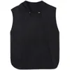 IEFB Koreansk Personlig Sida Zipper Hooded Functional Style Black Vest för män Personlig Ärmlös Waistcoat 9Y7079 210524