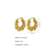 Trendy Korea Geometrische Runde Twist Metal Creolen Fashion Circle 14k Gold Plated Chunky Huggie Ohrringe Schmuck Zubehör