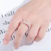 New fashion charm Square Cubic Zirconia Stones Iced Out Micro Pave Rings Cool Men Women Couple Gold Color Rings Hip Hop Jewelry Gift
