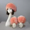 Colors Warmth Imitation Fur Hat Cuffs Set Soft Casual Autumn Winter Spring Sleeves Beanie Suit Beanie/Skull Caps Oliv22