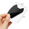 4pcs/Set Carbon Fiber Texture Car Door Handle Cup Scratch Protective Stickers Exterior Waterproof Auto Door Bowl Sticker