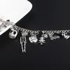 Link, ketting de nachtmerrie voor Kerst Armband Jack Sklington Sneeuwvlokken Pompoen Skull Charms Bangle Armbanden Halloween Jewelry