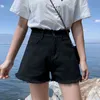 Mode d'été grande taille noir femmes Denim Shorts basique taille haute jean pour 9403 50 210510