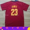 Stitched Custom 23 James Short Sleeve Jersey Blue and Red Women Youth Mens Basketball Jerseys XS-6XL NCAA