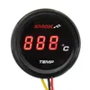 Uniwersalny Motocykl LCD Instrumenty cyfrowe Termometr Temperatura wody - Czerwony niebieski