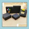 Wrap Event Festive Party Supplies Home & Garden 50Pcs Small Black White Kraft Gift Cardboard Packaging Paper Craft Carton Package For Packin