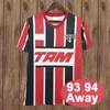 91 92 93 San Paolo Maglie da calcio da uomo ELIVELTON ANILTON Home Bianco Away Rosso RETRO Maglia da calcio Camisetas de futebol Manica corta