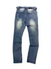 Mens jeans luxurys designer rippade mode jean kläder design byxor ljusblå män slim denim rak biker hål hip hop topp kvalitet storlek 29-42