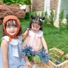 Sommer Ankunft Mädchen Mode 2 Peices Anzug Top + Shorts Kinder Koreanische Designb Sets Mädchen Kleidung 210528