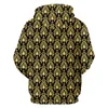 Herren Hoodies Sweatshirts Reißverschluss Hoodie Barock EU-Größe Street Style 3D-Druck Golden Floral Luxus Frauen Oversize Pullover Großhandel 6XL
