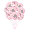 Party Decoration 10Pcs 12inch Cartoon Cute Baby Elephant Pink Blue Latex Balloon Children Birthday Shower Decorations