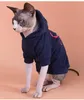 キャットコスチュームデザイナースフィンクス服デヴィン無毛秋冬フード付きプラスフリース暖かいSphynx