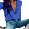 Elegant Office Blus Women Clothes Turn-Down Collar Long Sleeve Shirt Plus Size Streetwear Womens Tops and Bluses 220307