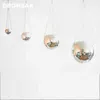 Disco Ball Hanging Flower Pot For Indoor Plants Bohemian Style Flower Planter Pots Rope Mirror Hanging Basket Garden Decor Vase 210922