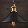 Taklampor Vintage hänge industriell vind retro landsbygd ljuskrona lampa kreativ singel svart bar lampskärm loft dekoration