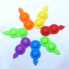 150PCS/DHL Popet Fidget Poo-its Schlüsselanhänger einfache sensorische Schlüsselanhänger TikTok Neue Push Bubble Popper Popping Toys Silikon Schlüsselanhänger Kinder Dekompressionsspielzeug G10DQAY