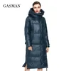 Gasman Теплый длинный толстый Parka женская зимняя куртка для женщин с капюшоном одежда одежда женское пальто женщин вниз 027 210916