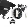 World Map Modern Home Decor Big Clock Silent Non Ticking Watch Office Geography Wall Art Travel Gift Idea 210325