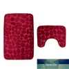 Bath Mats 2pcs/set Funnel Cobblestone Bathroom Anti-slip Carpet Mat Toilet Rug 1 Factory price expert design Quality Latest Style Original Status