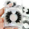 Najnowszy 1 Pair Natural Grube Fałszywe rzęsy z Akrylowym Lash Box Multilayer 3D Fluffy Lashes Extension Beauty Makeup Tool