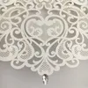 2021 25 sztuk Luksusowy Ślub Dekoracji Dostawy Chiny Biały Czerwony Laser Cut Wedding Zaproszenia Eleganckie zaproszenia ślubne