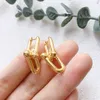 New Fashion Stainless Steel U Shape Stud Earring Design Chain Link Earrings for Women Man Wedding Party Jewelry With Box