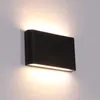 Lámpara de pared impermeable para exteriores IP65 6W/12W, luz LED COB, candelabro de decoración interior para dormitorio, al lado del pasillo, luces de jardín