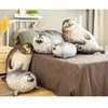 3d Printed Seal Plush Toy Soft Stuffed Sea Animal Seal Doll Toys for Birthday Gift Lifelike Seal Stuffed Hug Pillow Home Decor Q0727