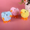 Wind-up plysch kyckling simulering hoppar kyckling djur nostalgisk barns lilla leksak kvadrat nattmarknad stall sälja