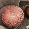 Round Cushion Soft Velvet Pillow Pink Blue Solid Color Floor Pat 40x40cm Handcraft Home decoration Sofa Chair Car Decor 2202172896856