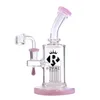 Royal Glass Bongs 6 arm träd perc tjockt vatten Pipe Heady Dab Rigs vattenpipor Bägare Shisha med 14 mm skål 7''