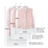 Armadio di abbigliamento Memoria da 5 pezzi Abbigliamento vestito abito cappotto Protezione da polvere Protezione Dust Protection Bagne per la casa Ganci Organizzatore sospeso