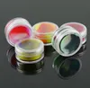 Vaporizer oil non stick silicone jars container clear 5ml plastic dab wax storage jar shatter glass water pipes acrylic silicon box SN2537