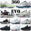 uomo donna EVO 360 scarpe da corsa triple nero Infrared Wolf Grey Hyper Grape Multi white laser Stone blue summit Pure Platinum scarpe da ginnastica sport