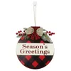 Jul välkommen skylt hängande ytterdörr trä tecknad brev plaque party hemvägg dekoration del 211104