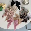 Women Girls Cute Hairpins Hair Rope Lace Flower Bow Ribbon Hair Clip Fashion Headband Black Pink Hair Accessory