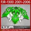 Fjr1300 01 02 03 04 05 06 Moto Body Light Green 106NO.62 FJR-1300A 2001 2002 2003 2004 2006 2006 FJR1300A 01-06 Kit de carrosserie