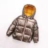 Przybysze z kapturem płaszcz jesień zimowe chłopcy dziewczęta bawełniane płaszcze parka gęstwy ciepłe kurtki dla dzieci 6110600