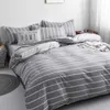 Blomma sängkläder uppsättning 4st platt platta + duvet täcker persika daisy sängkläder kudde pastoral stil sängkläder grön höst 210615