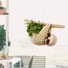 Other Garden Supplies Panier Rangement Flowerpot Plant Holder Macrame Hanger Basket Artificial Tillandsiav Wall Hanging Decoration Makrama G