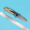 Assisted Opening Survival folding knife Grey Titaniun Coated Blade Wood handle H5378