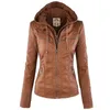 Winter Faux Leather Jacket Women Casual Basic Coats Plus Size 7XL Ladies Basic Jackets Waterproof Windproof Coats Female 50 211108