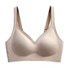 3pcs Color Contrast Latex Bras For Women Underwear Gradient Strap 211217