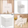 Event Wrap Event Event Party Supplies Home Garden7.5x7.5x7.5cm 10pcs White Cardboard Postal Box Storage do przechowywania do GIF -ów opakowań Mai