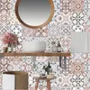 Telha de mosaico de estilo árabe adesivos para sala de estar cozinha 3d impermeável mural decalque decoração diy wallpaper adesivo