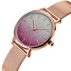 Avanços de pulso 2022 Luxo Luxo de 30bar Gradiente aquático Color Women Feminino Selógio Fans de aço inoxidável Esporte casual Sport Gold Rose Gold